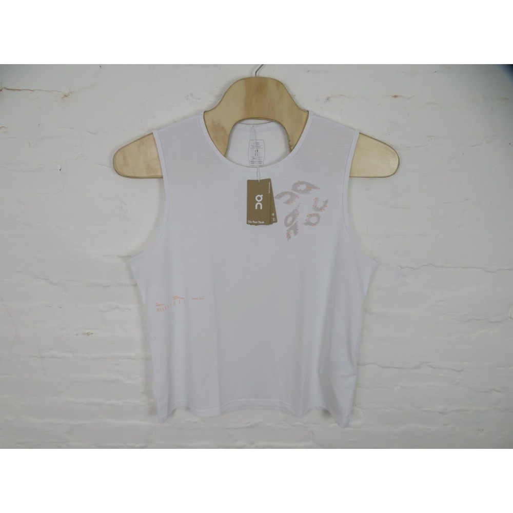 On Cloud Run Tank Mens Large White Sleeveless Running Athletic Training Gym NEW